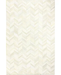Bashian Cowhide Fie-01 White 8' x 10' Area Rug