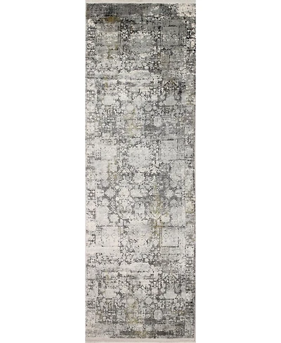 Bashian Charm Cha- Gray 2'6" x 8' Runner Rug