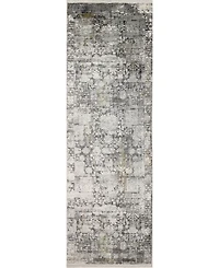 Bashian Charm Cha- Gray 2'6" x 8' Runner Rug