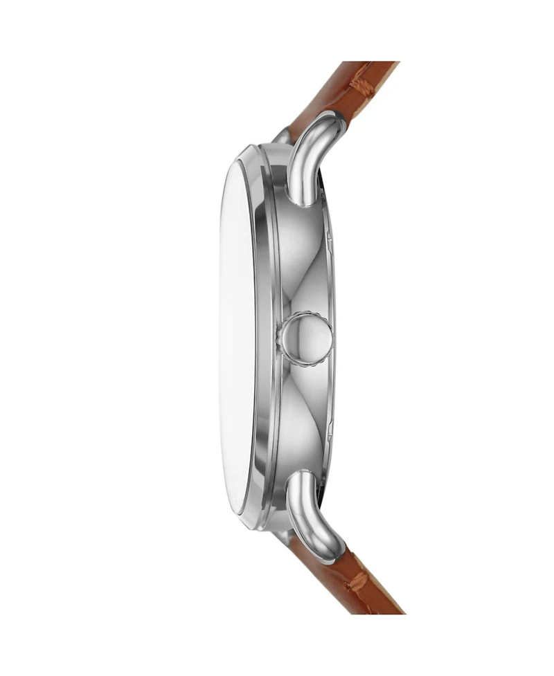 Fossil Men's Copeland Brown Leather Strap Watch 42mm