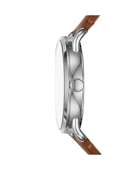 Fossil Men's Copeland Brown Leather Strap Watch 42mm