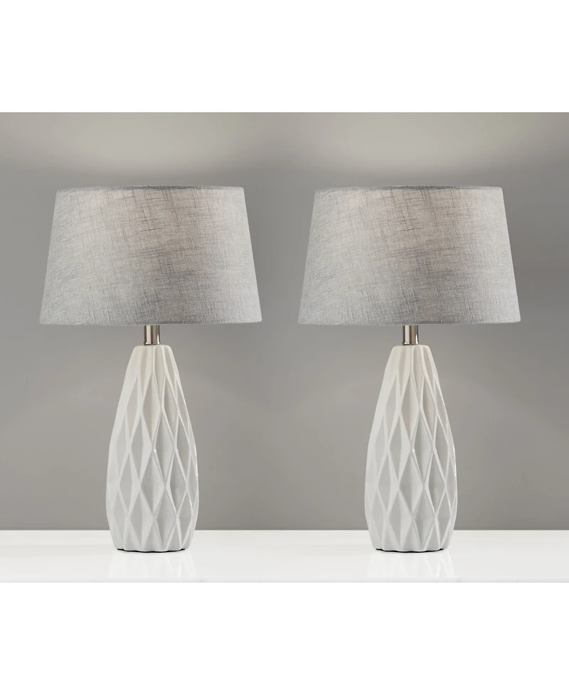 Adesso Joan 2 Piece Table Lamp Bonus Pack