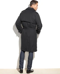 Men Classic Fit Iconic Belted Trench Raincoat