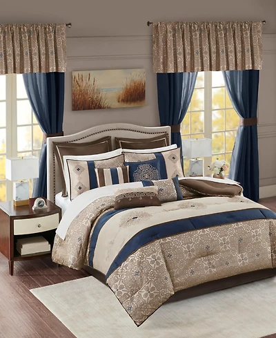 Madison Park Essentials Delaney 24-Pc. Room A Bag, Queen