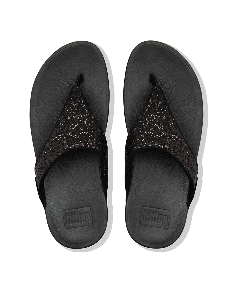 FitFlop Women's Lulu Glitter Toe-Thongs Sandal
