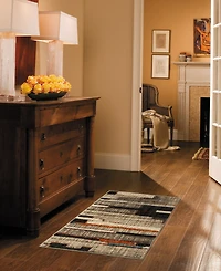 Closeout! Karastan Elements Compose Charcoal 5'3" x 7'10" Area Rug