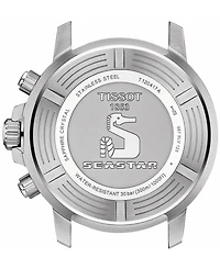 Tissot Men's Swiss Chronograph Seastar 1000 Stainless Steel Mesh Bracelet Watch 45.5mm