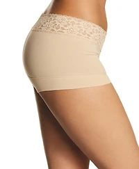 Maidenform Cotton Dream Lace Boyshort Underwear 40859