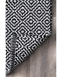 nuLoom Lorretta HMCO6A Black 5' x 8' Area Rug
