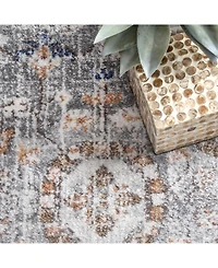 nuLoom Jacquie RZAB07C Silver 5' x 7'5" Area Rug
