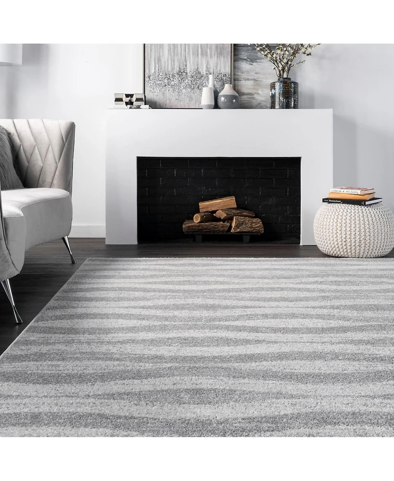 nuLoom Tristan BDSM02A Gray 5' x 8' Area Rug