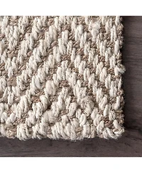 nuLoom Vania CLWA03A Ivory 5' x 8' Area Rug