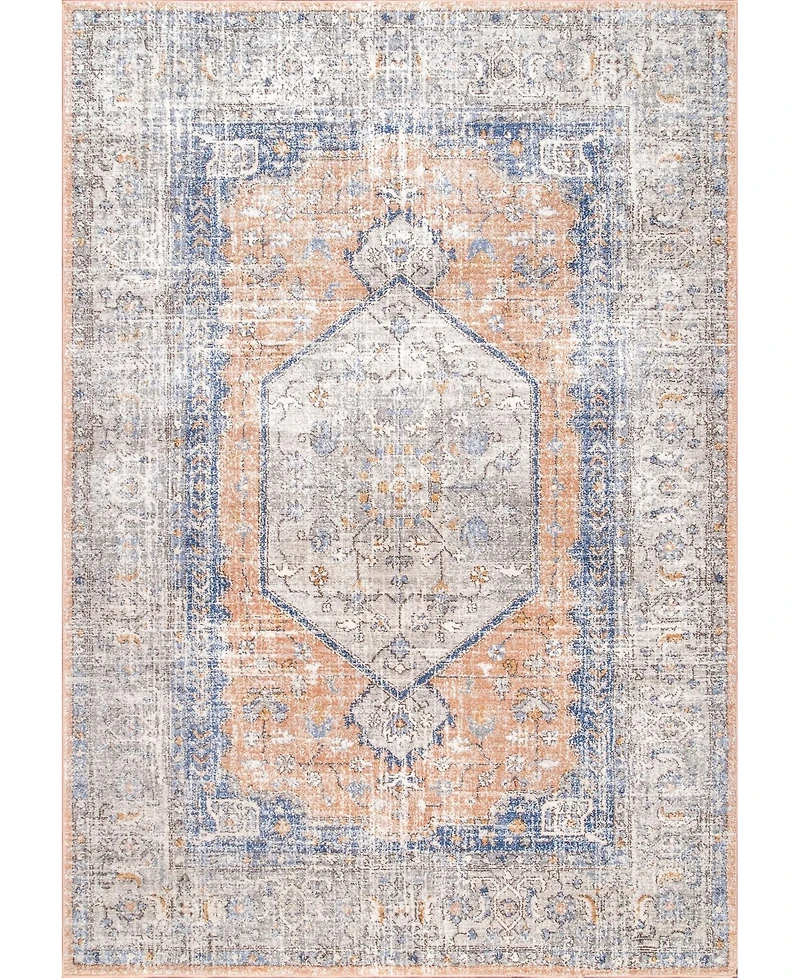 nuLoom Jacquie RZAB07A Peach 8' x 10' Area Rug
