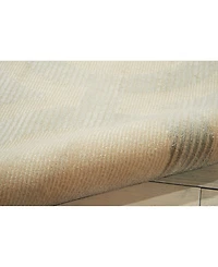Nourison Home Luminance LUM01 Cream and Gray 2'3" x 8' Runner Rug