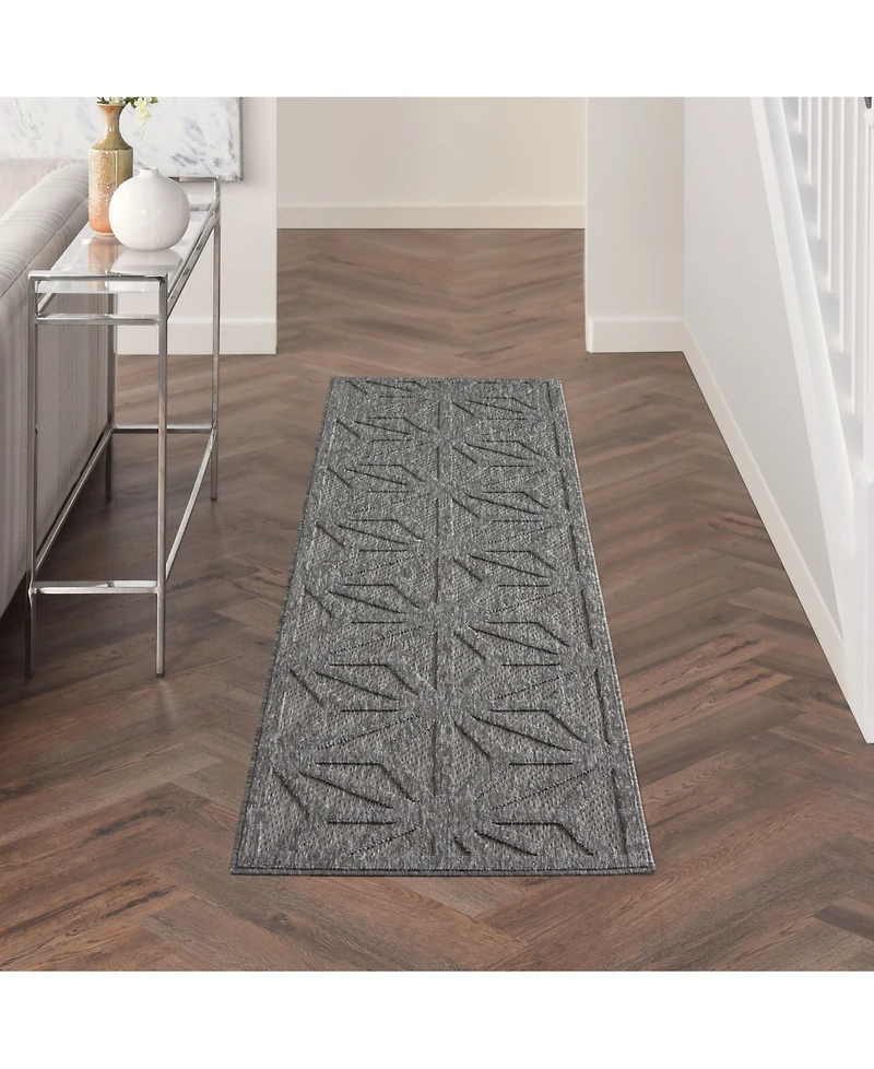 Nourison Home Cozumel CZM01 Onyx 2'2" x 10' Runner Rug