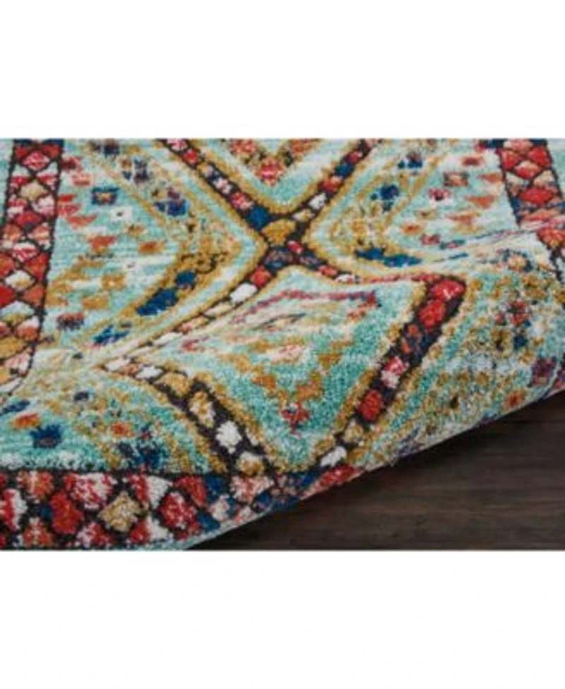 Nourison Home Navajo Nav02 Aqua Rug