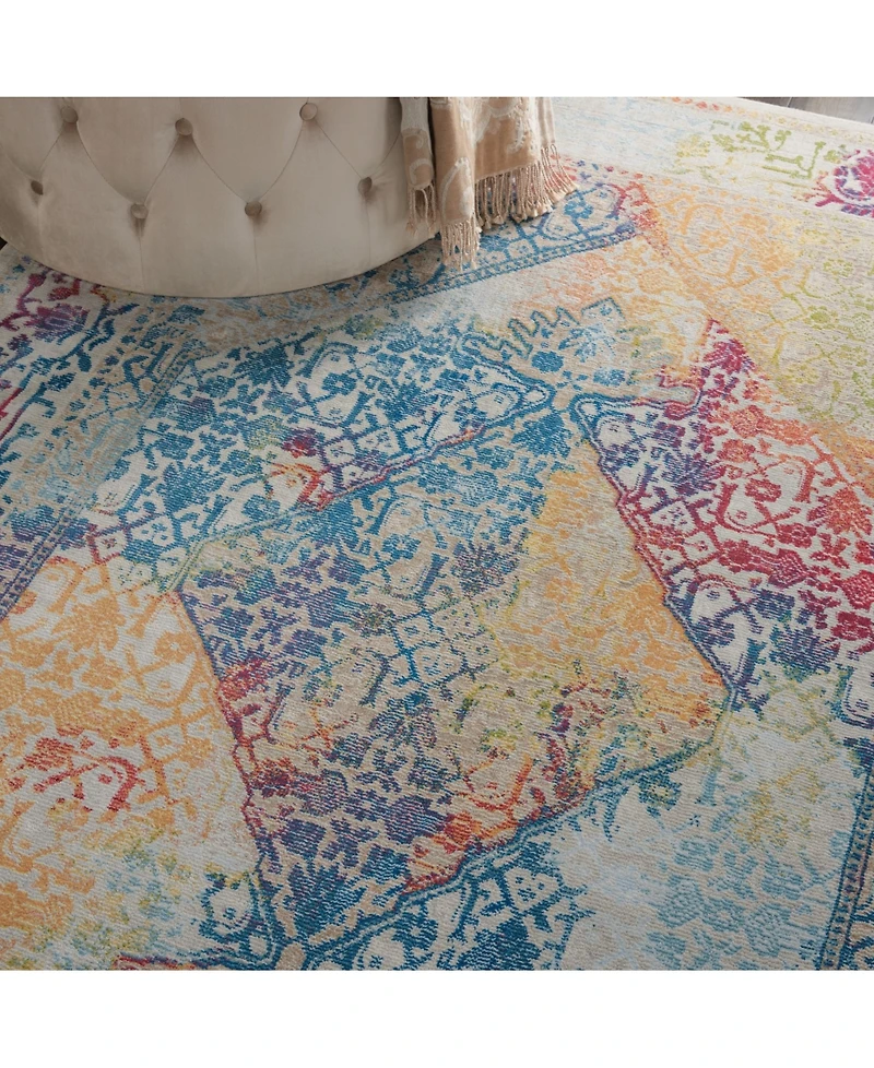 Nourison Home Ankara Global ANR04 Ivory 4' x 6' Area Rug