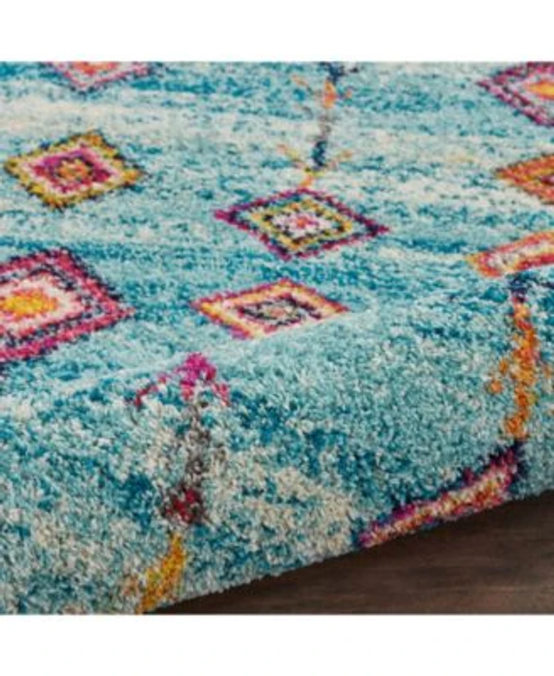 Closeout Nourison Home Nomad Nmd04 Aqua Rug