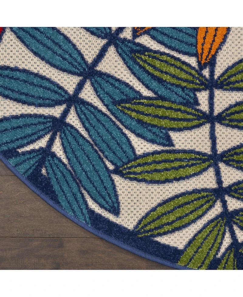 Nourison Home Aloha ALH18 Multi 7'10" Round Rug