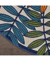 Nourison Home Aloha ALH18 Multi 7'10" Round Rug