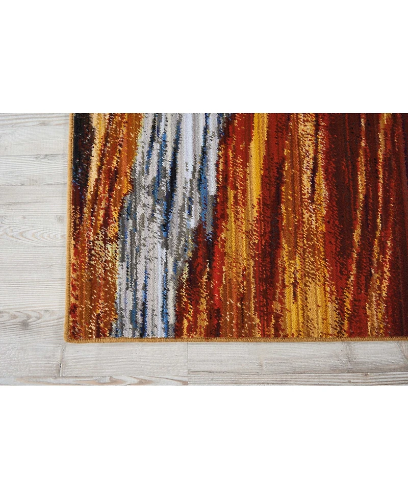 Nourison Home Chroma CRM04 Paprika 5'6" x 8' Area Rug