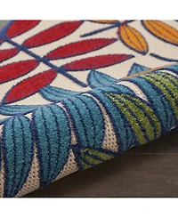 Nourison Home Aloha ALH18 Multi 2'3" x 12' Runner Rug