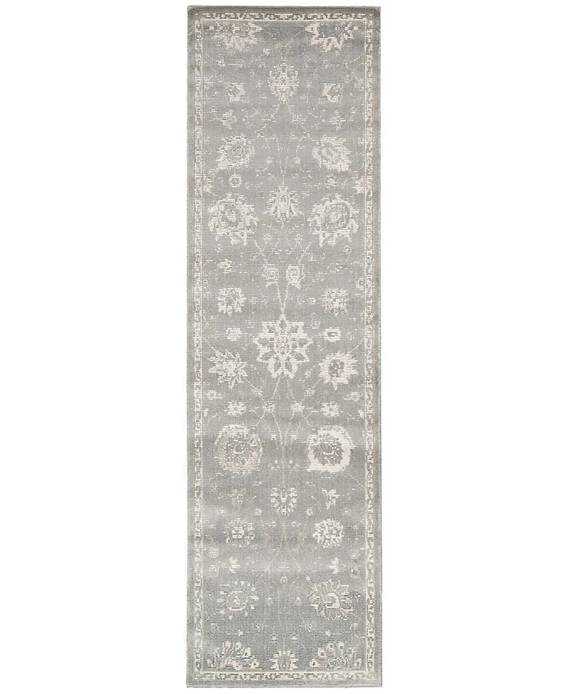 Nourison Home Luminance LUM06 Gray 2'3" x 8' Runner Rug