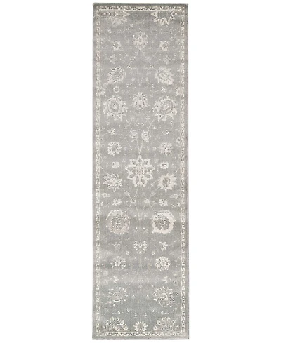 Nourison Home Luminance LUM06 Gray 2'3" x 8' Runner Rug