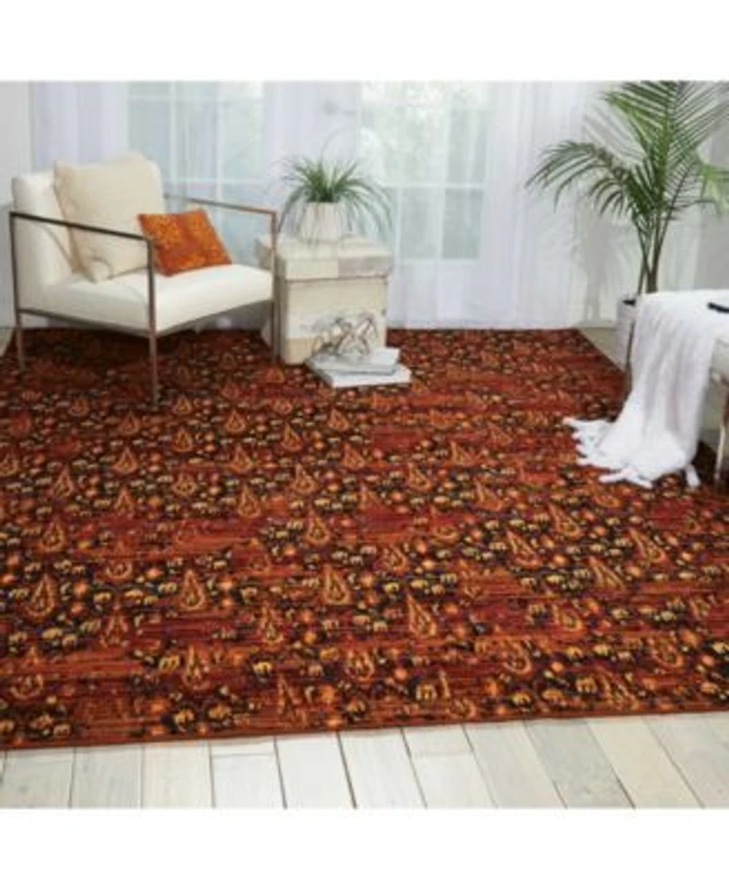 Closeout Nourison Home Rhapsody Rh014 Paprika Rug