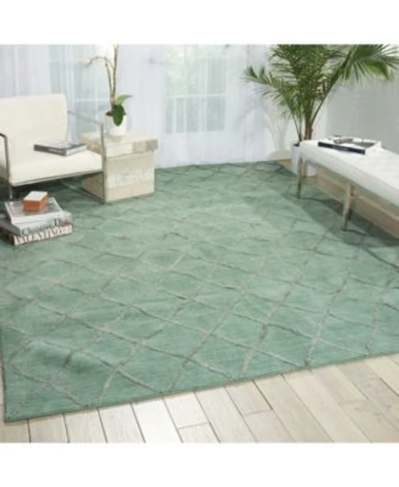 Nourison Home Lunette Lnt01 Aqua Rug