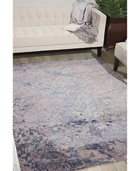 Nourison Home Gemstone GEM05 Sapphire 5'6" x 7'5" Area Rug