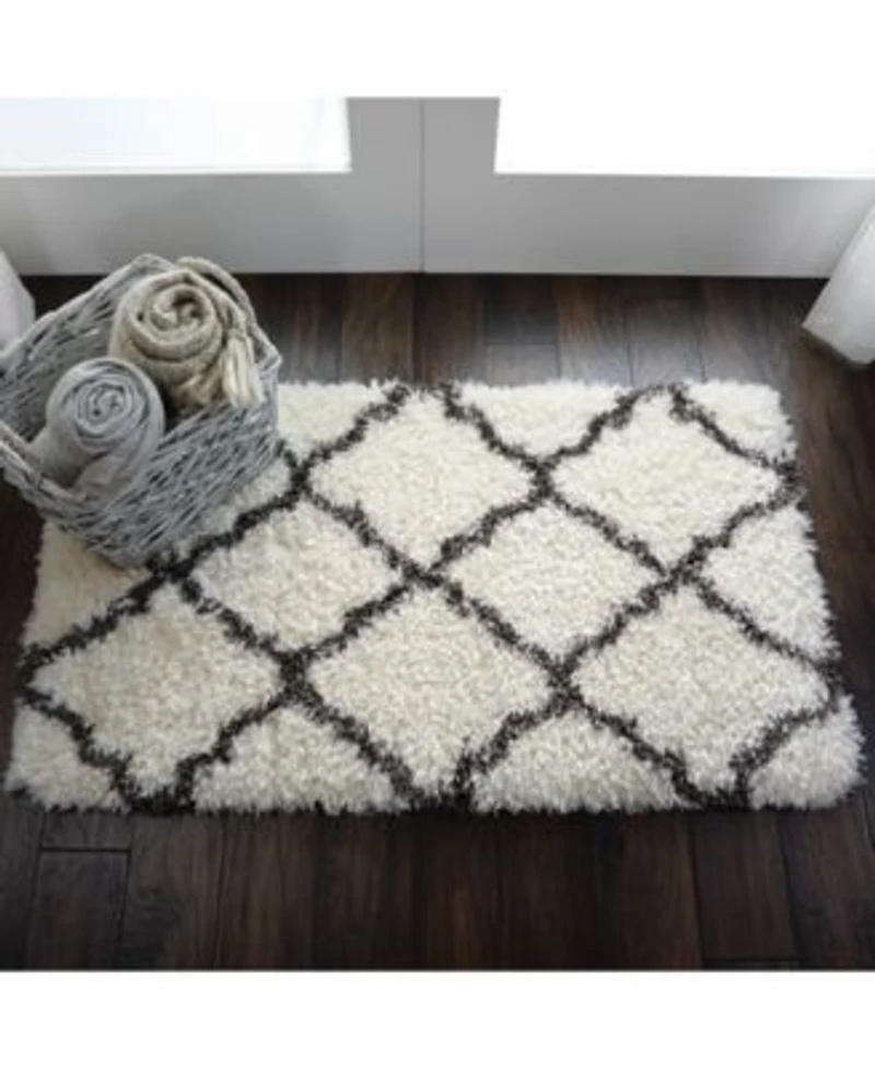 Nourison Home Luxe Shag Lxs02 Ivory Rug