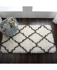 Nourison Home Luxe Shag Lxs02 Ivory Rug