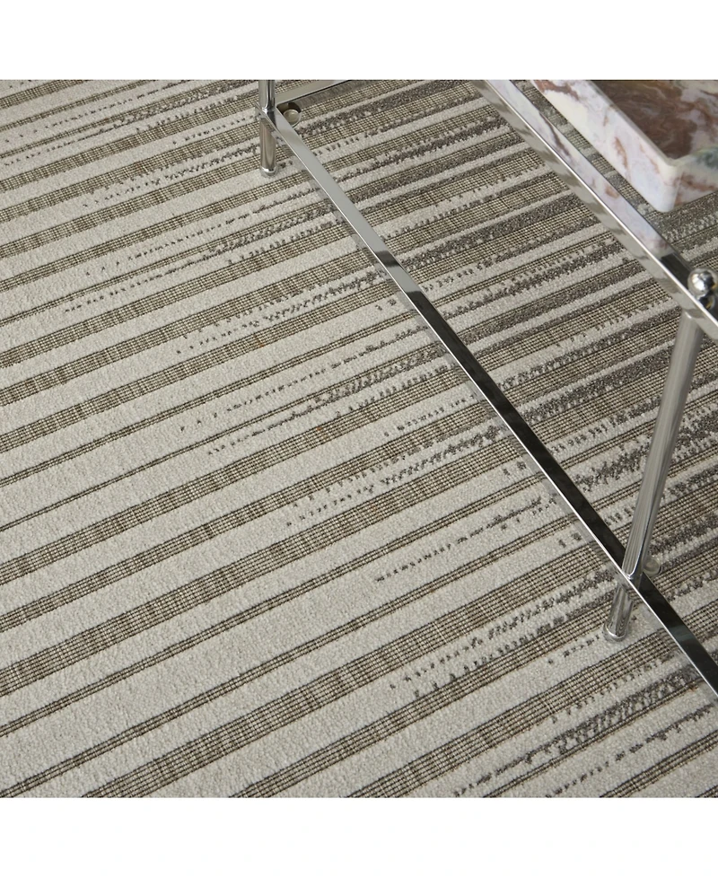 Nourison Home Key Largo KLG01 Silver 4' x 6' Outdoor Area Rug