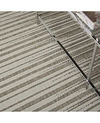 Nourison Home Key Largo KLG01 Silver 4' x 6' Outdoor Area Rug