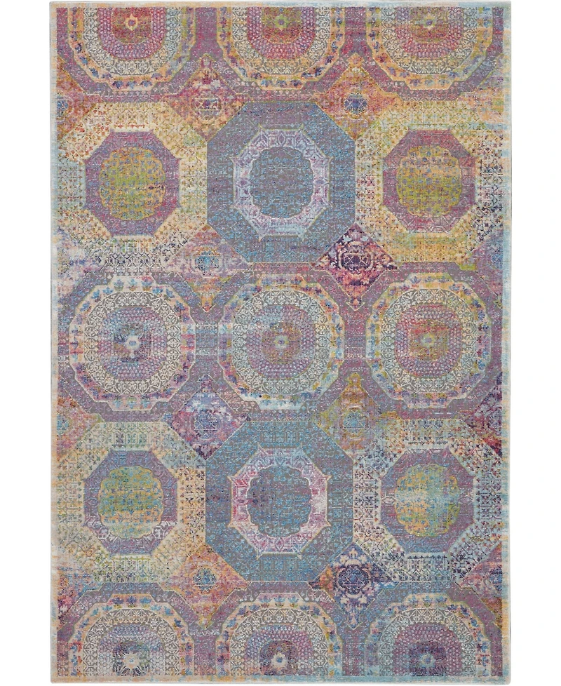 Nourison Home Ankara Global ANR05 Multi 4' x 6' Area Rug