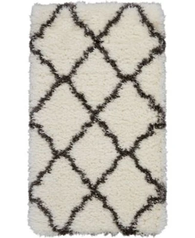 Nourison Home Luxe Shag Lxs02 Ivory Rug