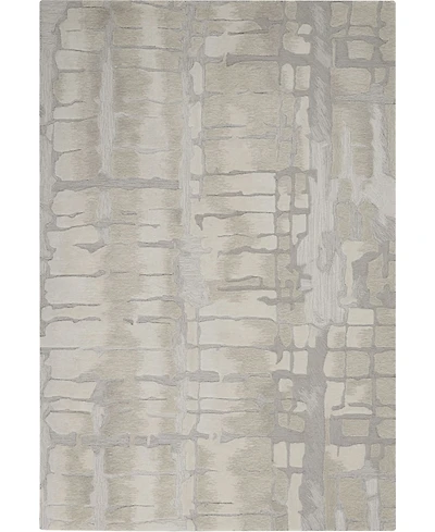 Nourison Home Symmetry SMM04 Ivory 5'3" x 7'9" Area Rug