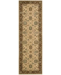 Nourison Home Living Treasures LI05 Beige 2'6" x 8' Runner Rug