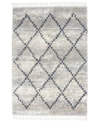 Nourison Home Oslo Shag Osl01 Silver Rug