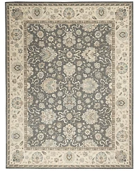 Nourison Home Living Treasures LI16 Gray and Ivory 5'6" x 8'3" Area Rug