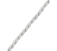 Giani Bernini Sterling Silver Necklace, 20" Diamond Cut Rope Chain