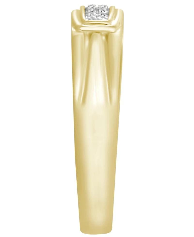 Men's Diamond Accent Band in 10K Yellow Gold