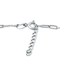 Giani Bernini Paperclip Link Ankle Bracelet Sterling Silver and 18k Over Silver, Created for Macy's