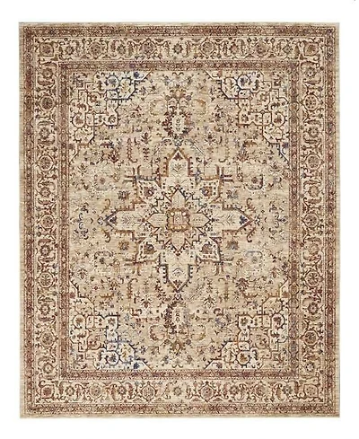 Mink Home Taza Heriz TAZ02 Beige 9'10" x 13'2" Area Rug