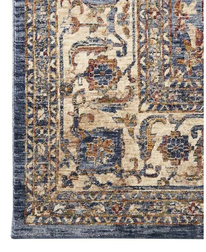 Mink Home Taza Heriz TAZ02 Navy 9'10" x 13'2" Area Rug