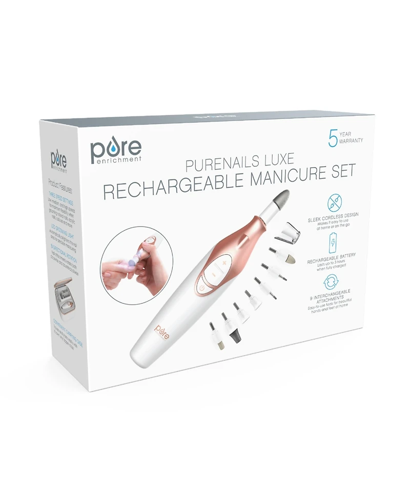Pure Enrichment PureNails Luxe Rechargeable Manicure Set