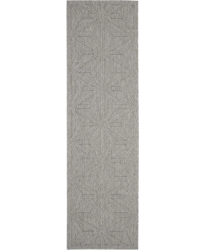 Nourison Home Cozumel CZM01 Silver 2'2" x 7'6" Runner Rug