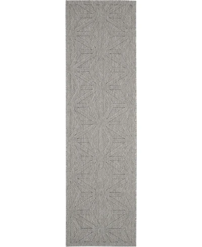 Nourison Home Cozumel CZM01 Silver 2'2" x 7'6" Runner Rug