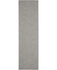 Nourison Home Cozumel CZM01 Silver 2'2" x 7'6" Runner Rug